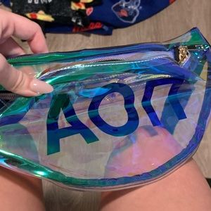 AOII holographic fanny pack.